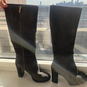 Kenneth Cole Gray Knee High Boots